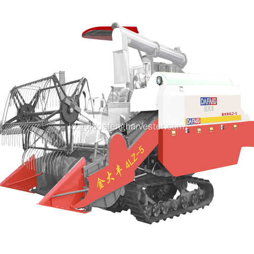 Grain harvester crawler type rice combine harvester